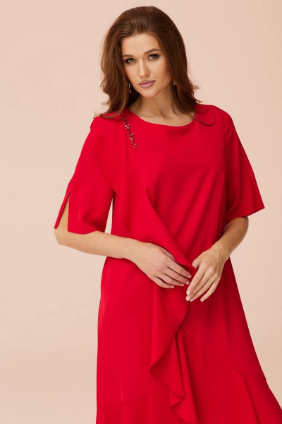 Платье Faufilure С1048 красный - фото 2