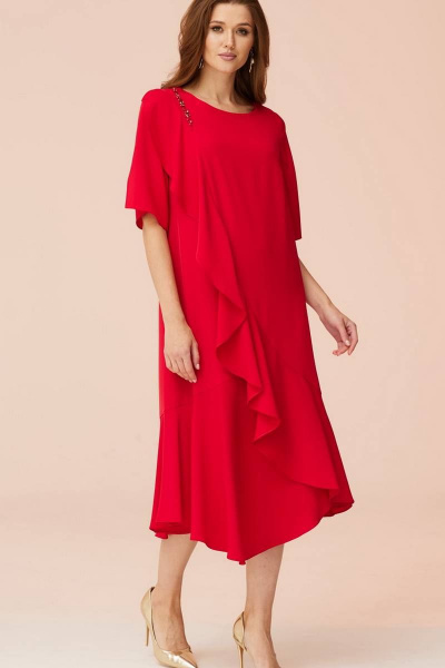 Платье Faufilure С1048 красный - фото 3