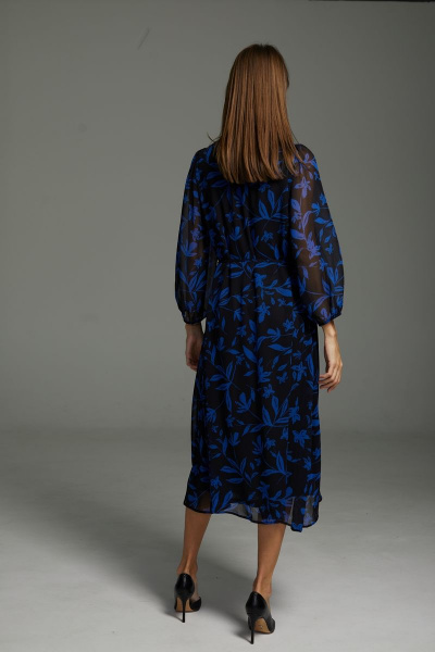 Платье DAVA 186 черный-синий - фото 5