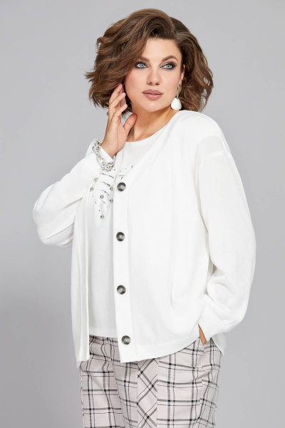 Блуза, брюки, кардиган Mira Fashion 5285 - фото 1
