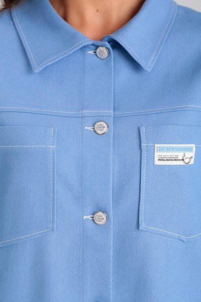 Рубашка, юбка Mubliz 095 голубой - фото 3