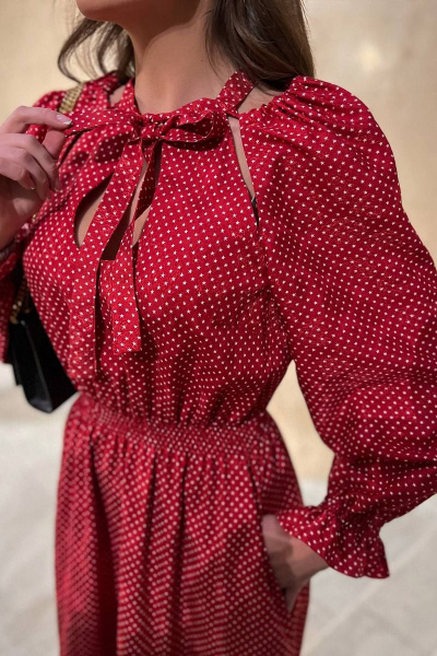 Платье Pavlova 151 красный - фото 5
