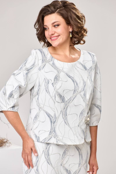 Платье Romanovich Style 1-2537 серый - фото 8