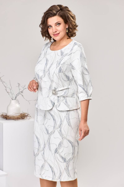 Платье Romanovich Style 1-2537 серый - фото 6