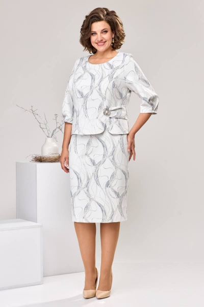 Платье Romanovich Style 1-2537 серый - фото 3