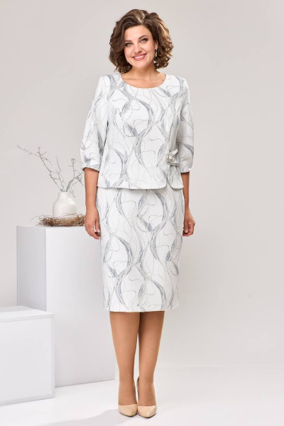 Платье Romanovich Style 1-2537 серый - фото 4
