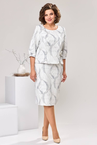 Платье Romanovich Style 1-2537 серый - фото 1