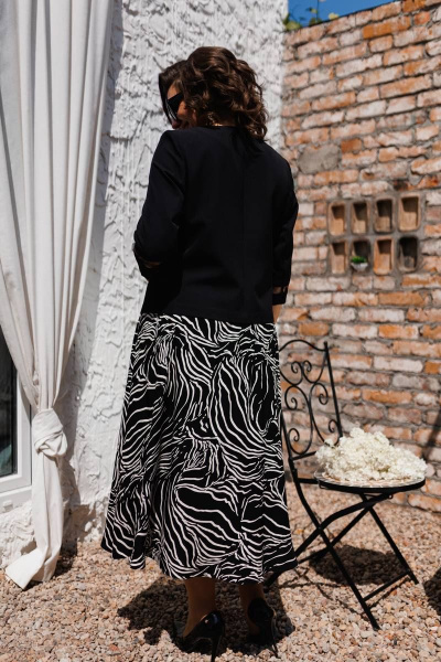Блуза, юбка Romanovich Style 2-2551 черный - фото 5