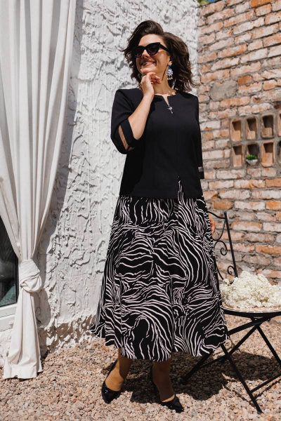 Блуза, юбка Romanovich Style 2-2551 черный - фото 2