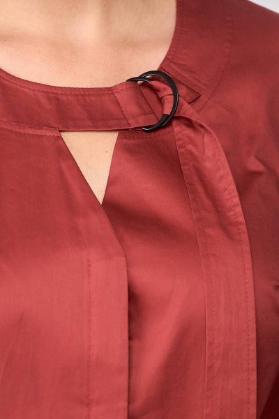 Блуза ANASTASIA MAK 1122 красный_терракот - фото 6