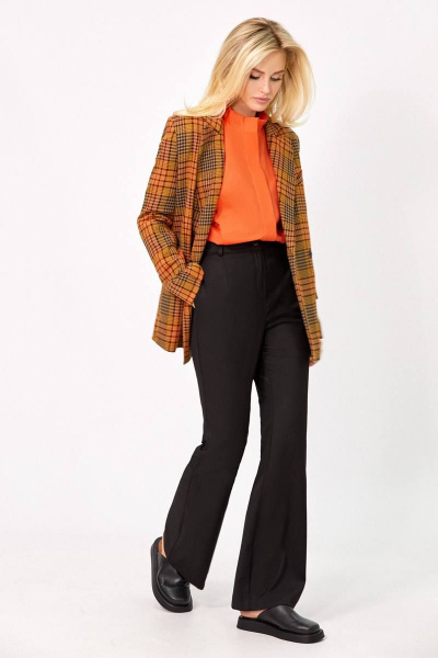 Блуза, брюки, жакет Rivoli 8050.1+2355.1+5187 оранжевый/чёрный - фото 1