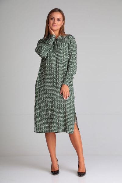 Платье Andrea Fashion 15 оливка - фото 6