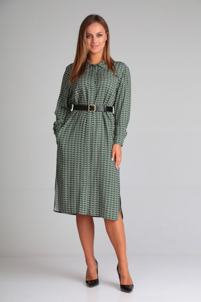 Платье Andrea Fashion 15 оливка - фото 5