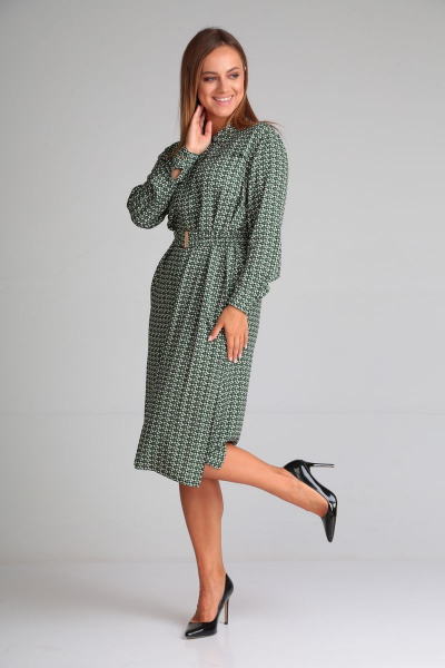 Платье Andrea Fashion 15 оливка - фото 4