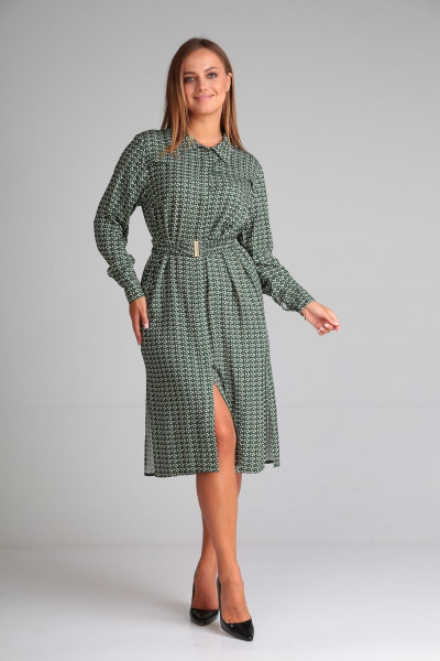 Платье Andrea Fashion 15 оливка - фото 2