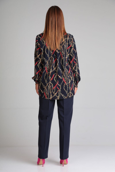 Блуза, брюки Andrea Fashion 16 синий - фото 9