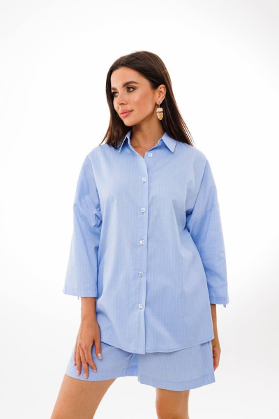 Рубашка, шорты Anelli 1407 голубой - фото 2