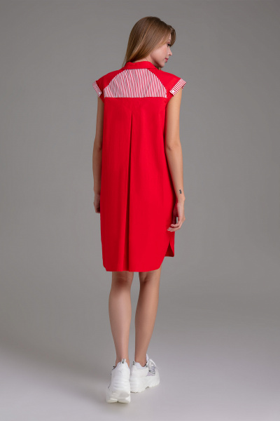 Платье Панда 445780 красный - фото 2