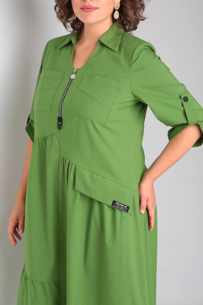 Платье Rishelie 903 зеленый - фото 3