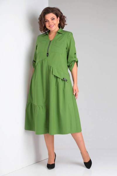 Платье Rishelie 903 зеленый - фото 1
