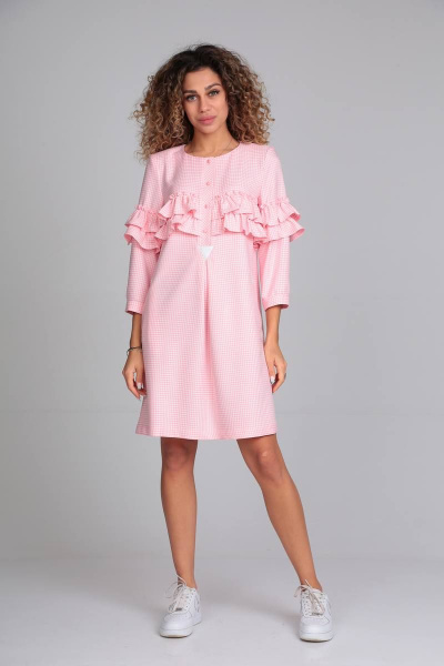 Платье Rishelie 905 розовый - фото 1