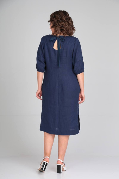 Платье Rishelie 918 темно-синий - фото 3