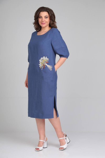 Платье Rishelie 918.1 светло-синий - фото 1