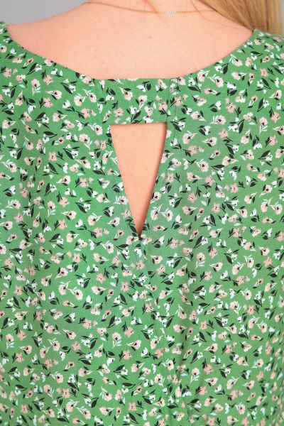 Платье Rishelie 925 зеленый - фото 4