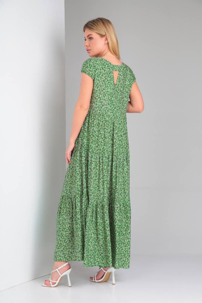 Платье Rishelie 925 зеленый - фото 3