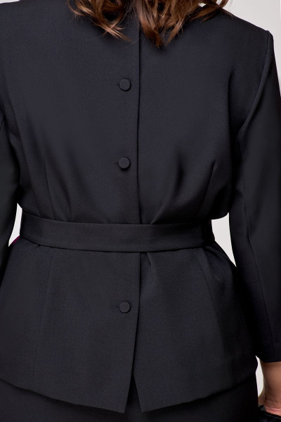 Блуза, юбка Мишель стиль 1067-6 черный+зеленый - фото 8