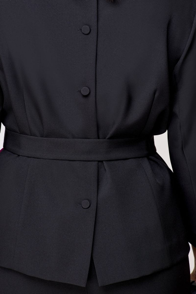 Блуза, юбка Мишель стиль 1067-6 черный+малина - фото 9