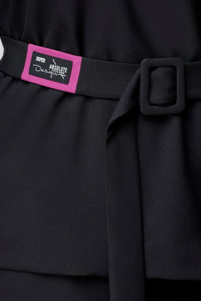 Блуза, юбка Мишель стиль 1067-6 черный+малина - фото 8