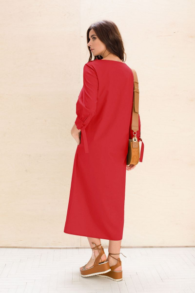 Платье Faufilure С1031 красный - фото 2