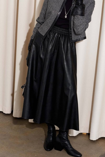 Жакет, юбка Lokka 1207 черный/белый - фото 4