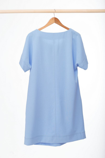 Платье Anelli 301 голубой - фото 3