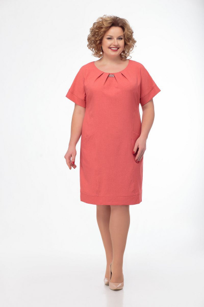 Платье Anelli 301 красный - фото 1