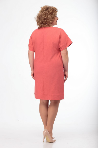 Платье Anelli 301 красный - фото 5