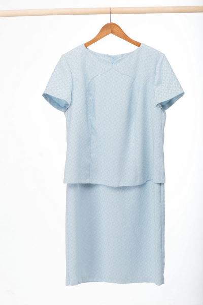 Платье Anelli 503 голубой - фото 3