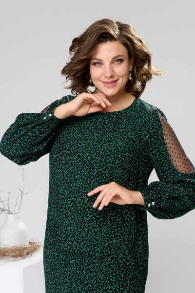 Платье Romanovich Style 1-2410 зеленый - фото 4