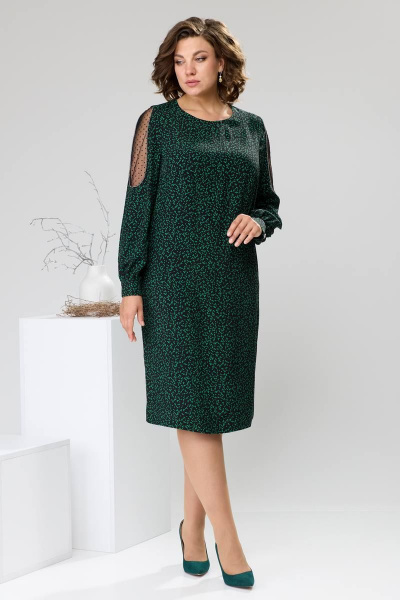 Платье Romanovich Style 1-2410 зеленый - фото 1