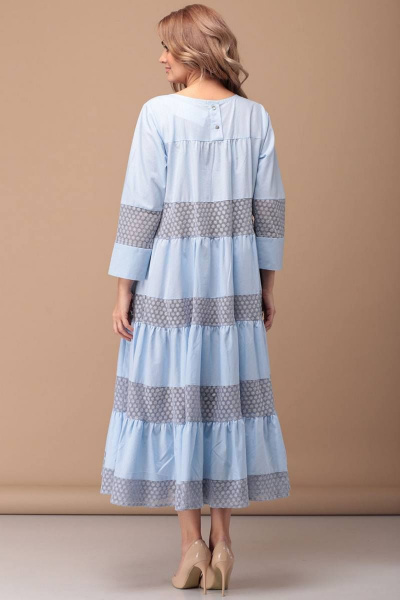 Платье FloVia 4027 голубой - фото 3