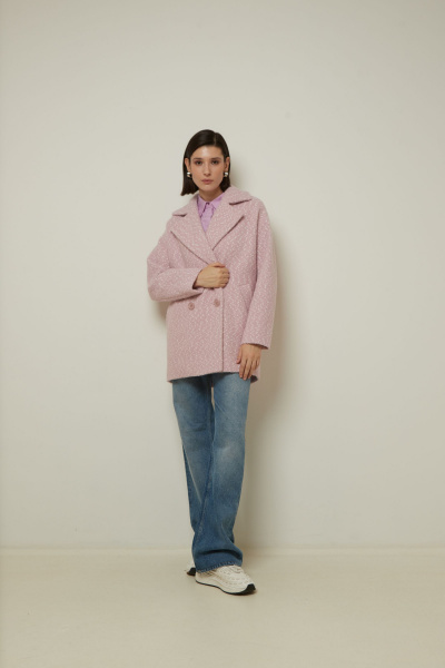 Пальто Elema 1-12813-1-170 розовый - фото 2
