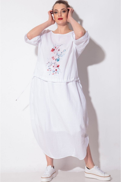 Блуза, юбка SOVA 11092 белый - фото 4