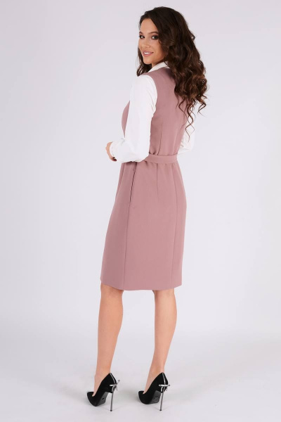 Платье Teffi Style L-1460 дымчато-розовый - фото 2