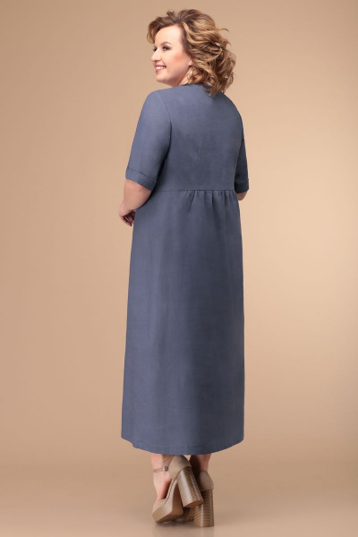 Платье Линия Л Б-1789 синий_темный - фото 3