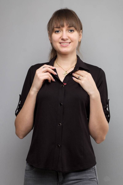 Рубашка Mita ЖМ726а черный - фото 2