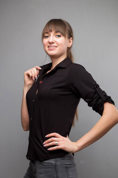 Рубашка Mita ЖМ726а черный - фото 1
