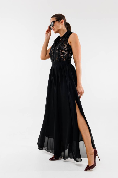 Платье AMORI 9776 черный - фото 3