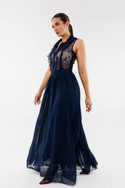 Платье AMORI 9778 темно-синий - фото 13