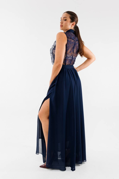 Платье AMORI 9778 темно-синий - фото 5
